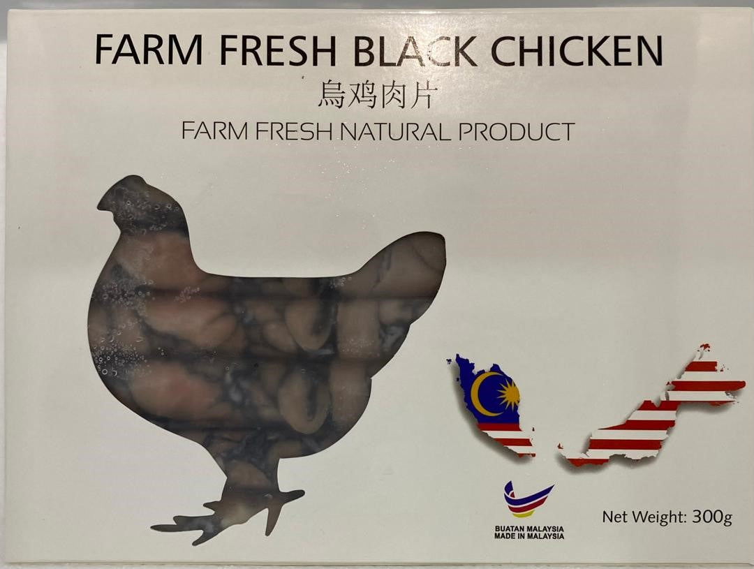 【T14】Local Black Chicken Slices 本地乌鸡肉卷 300g±