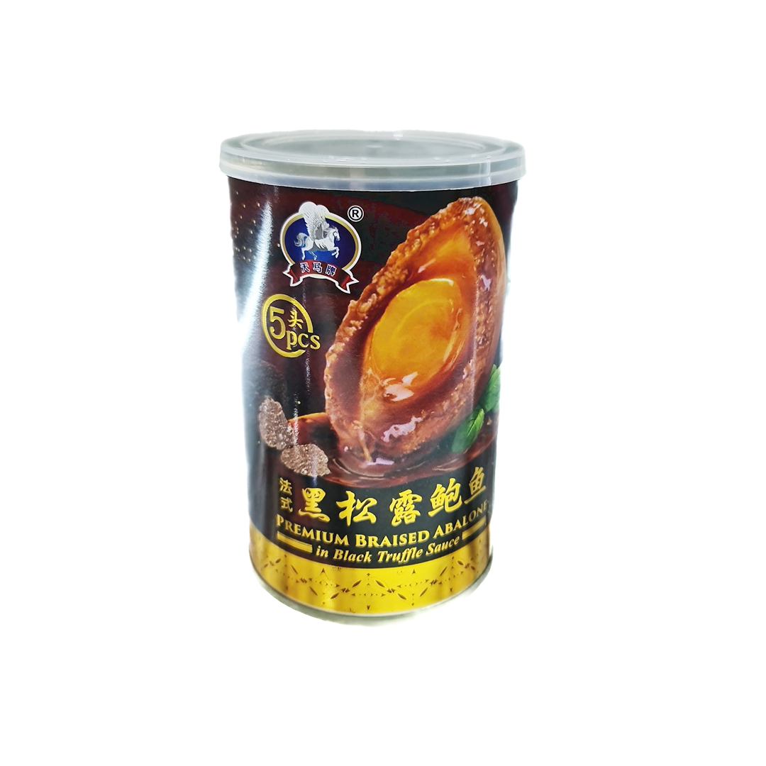 TM Braised Abalone in Black Truffle Sauce 天马黑松露鲍鱼 (85G) 5's
