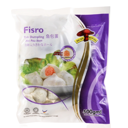 Mushroom Fisro Fish Dumpling with Fish Roe 鱼包蛋 500g