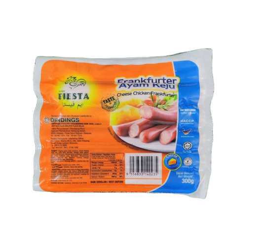 Ayam Fiesta Cheese Chicken Frankfurter 芝士鸡肉香肠 300g