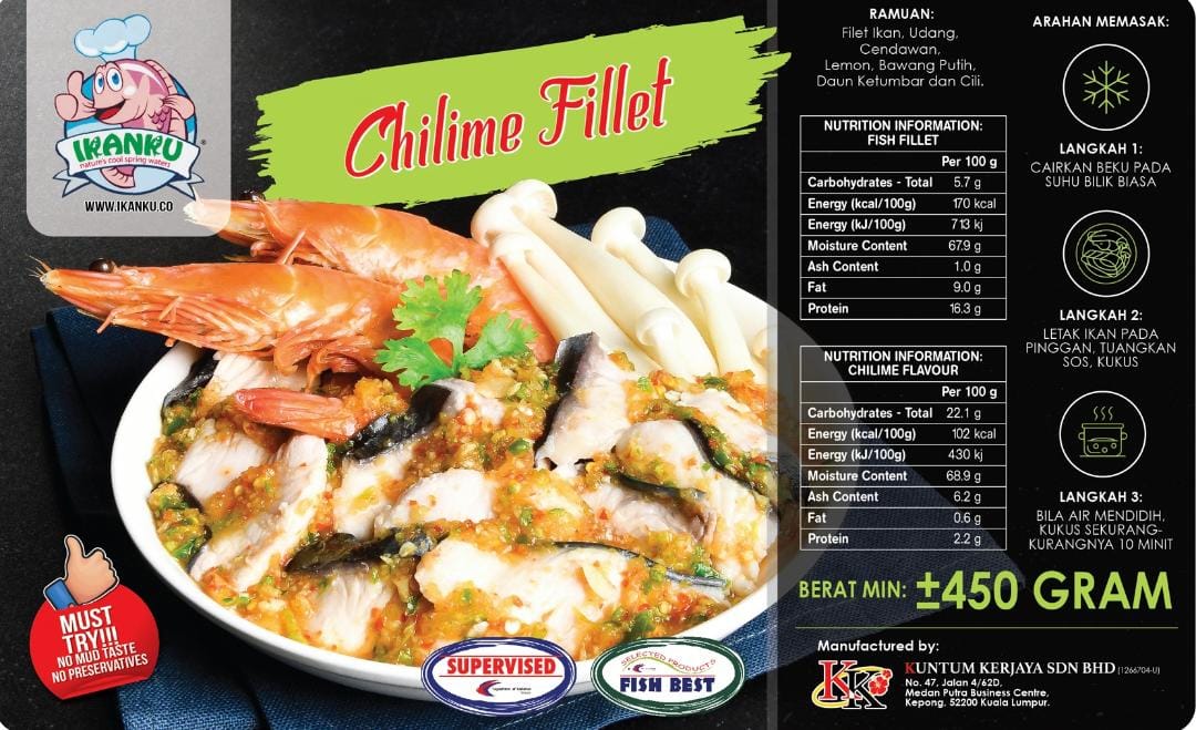 Ikanku Cooked Fish Fillet 蒸鱼片 450g±