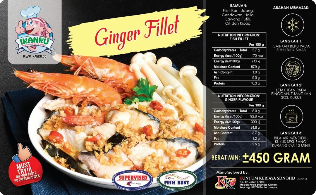 Ikanku Cooked Fish Fillet 蒸鱼片 450g±