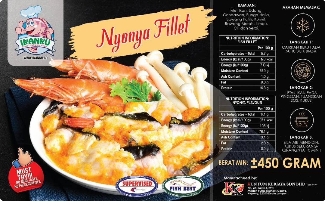 Ikanku Cooked Fish Fillet 蒸鱼片 450g±