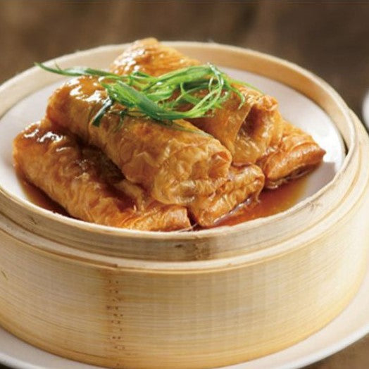 SM Beancurd Roll w/Sauce 瑶柱鲍汁鲜竹卷 6pcs