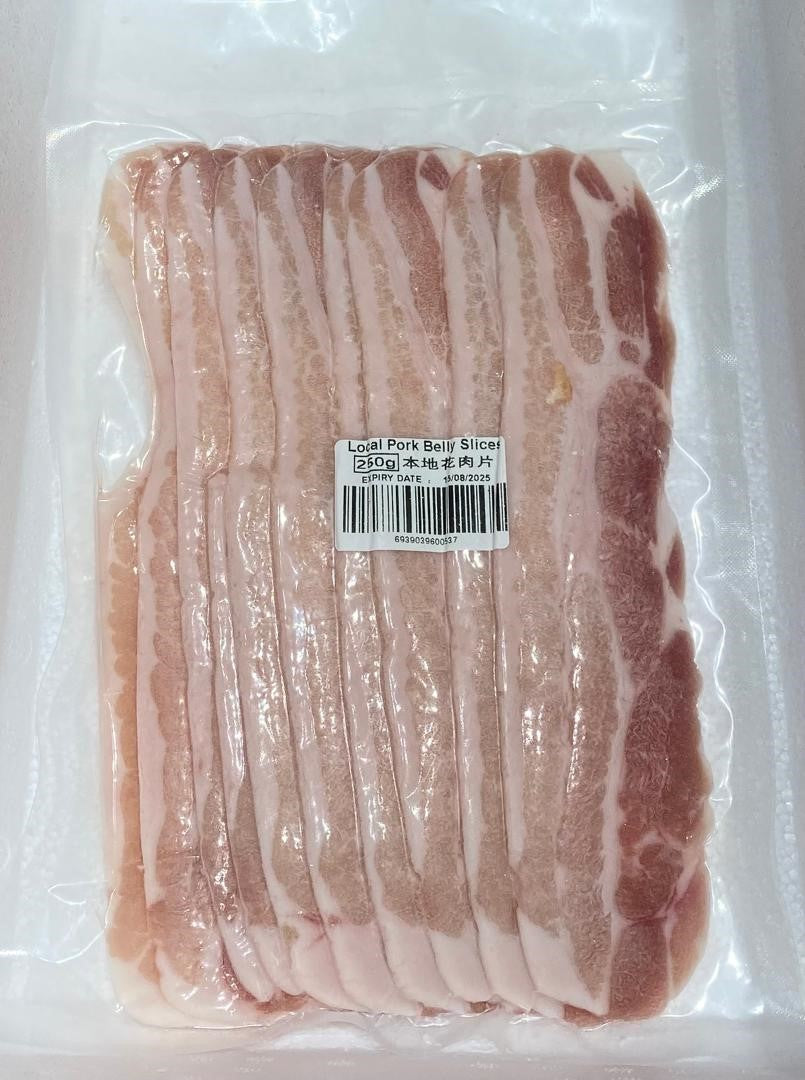 Local Pork Belly Slices 本地花肉片 250g±