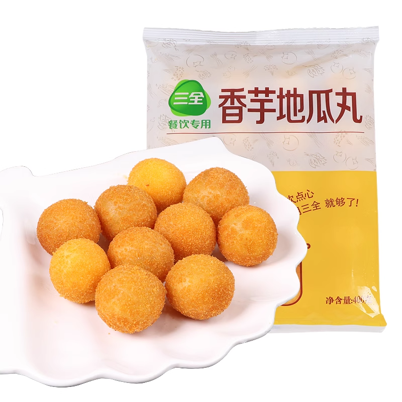 Sq Taro Sweet Potato Ball 三全香芋地瓜球 400g±