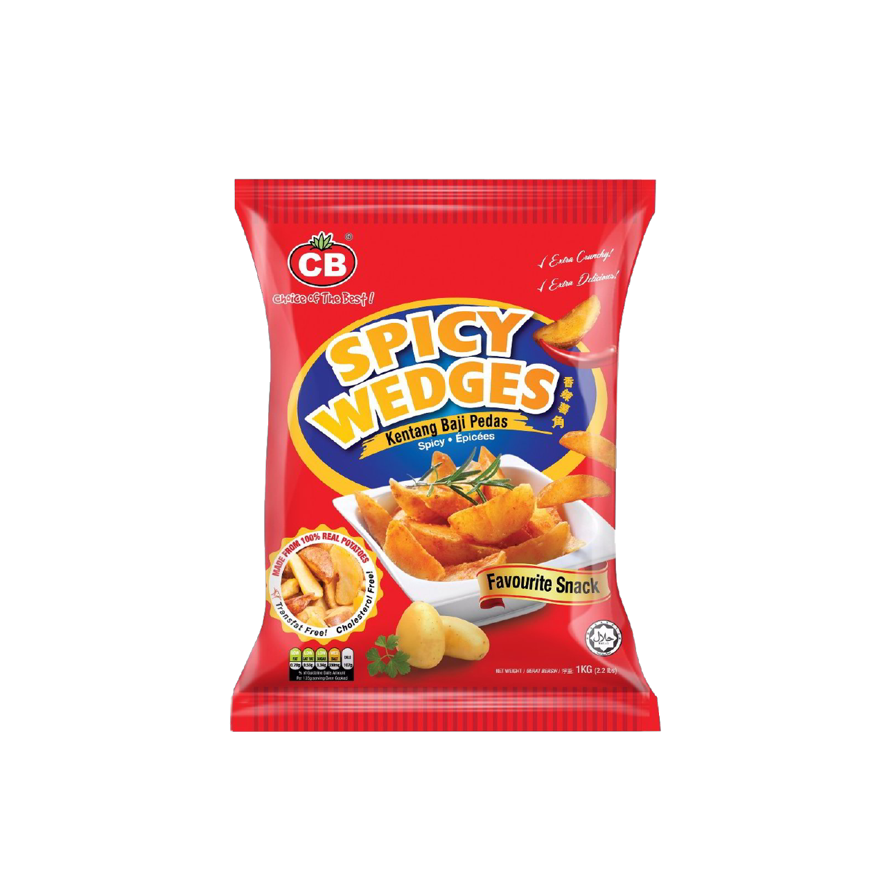 CB Spicy Wedges 香辣薯角 1kg±
