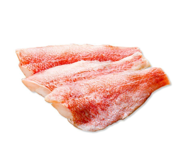 Frozen Pacific Red Fish Fillet IQF Skin On 冷冻太平洋红鱼带皮鱼柳 450g±