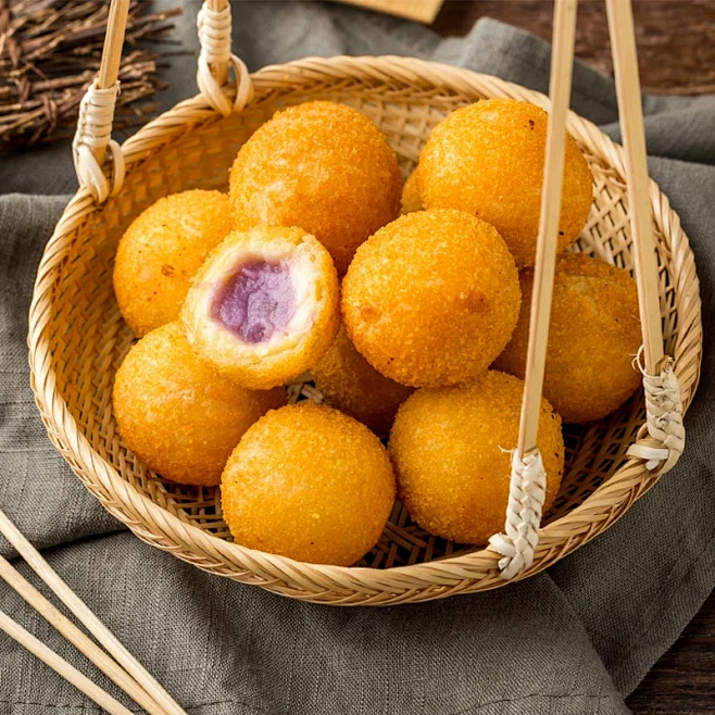 Sq Taro Sweet Potato Ball 三全香芋地瓜球 400g±