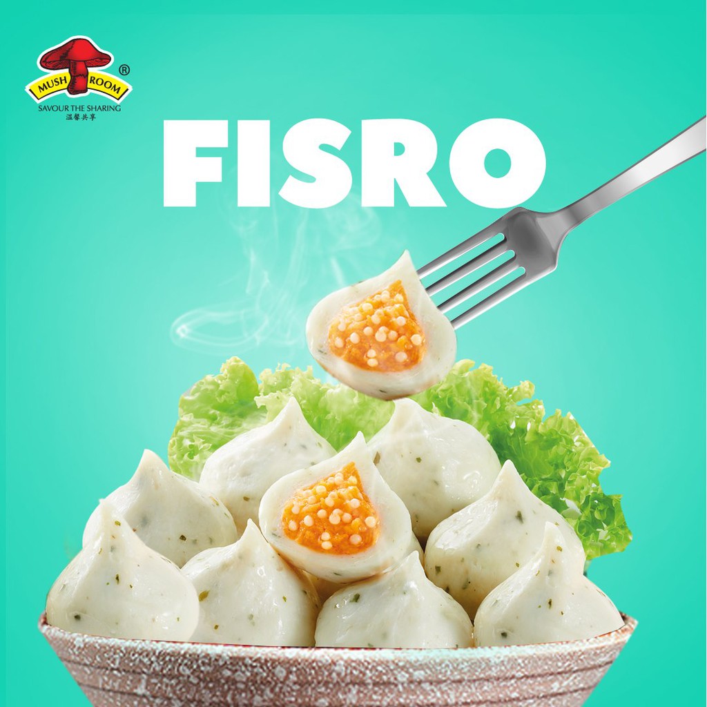 Mushroom Fisro Fish Dumpling with Fish Roe 鱼包蛋 500g